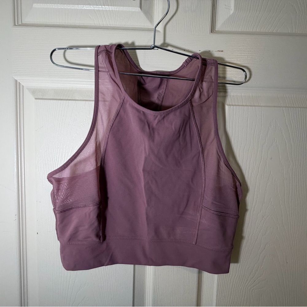 lululemon athletica Mauve Mesh Tank Top